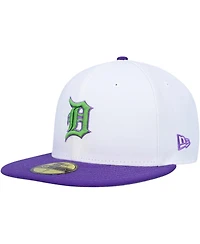 Men's New Era White Detroit Tigers 1984 World Series Side Patch 59FIFTY Fitted Hat