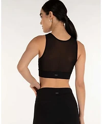 Rebody Active Women's Venti Mesh Longline Silkiflex Crop Bra
