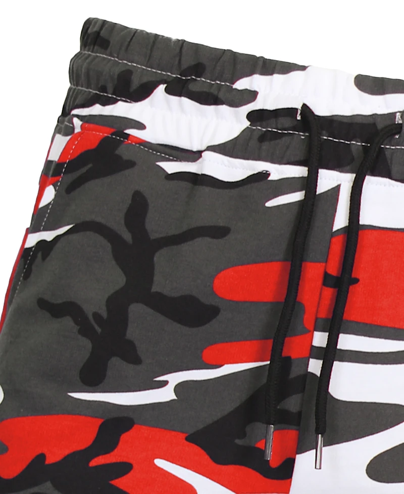 Galaxy By Harvic Men's Camo Printed French Terry Shorts, Pack of 3