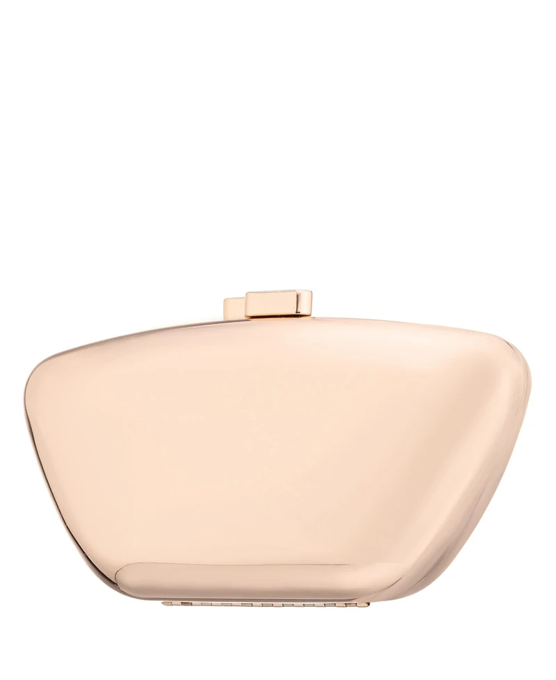 Nina Mirror Metallic Minaudiere Clutch