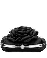 Nina Flower Embellished Frame Crossbody Clutch