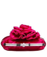 Nina Flower Embellished Frame Crossbody Clutch