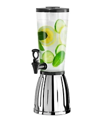 Oggi 3 Quart Beverage Dispenser with Ice Tube Ez-Pour Spigot