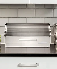 Oggi 8.5" Bread Box with Tempered Glass Lid