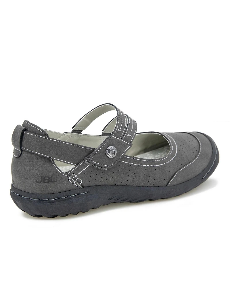 Jbu Women's Fawn Casual Flat Mary Jane Shoe