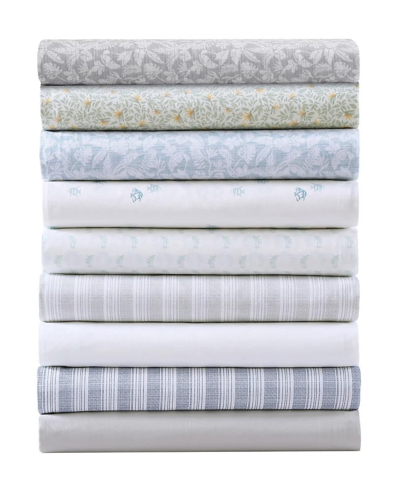 Tommy Bahama Home Koya Bay Cool Zone Cotton Percale 4 Piece Sheet Set, King