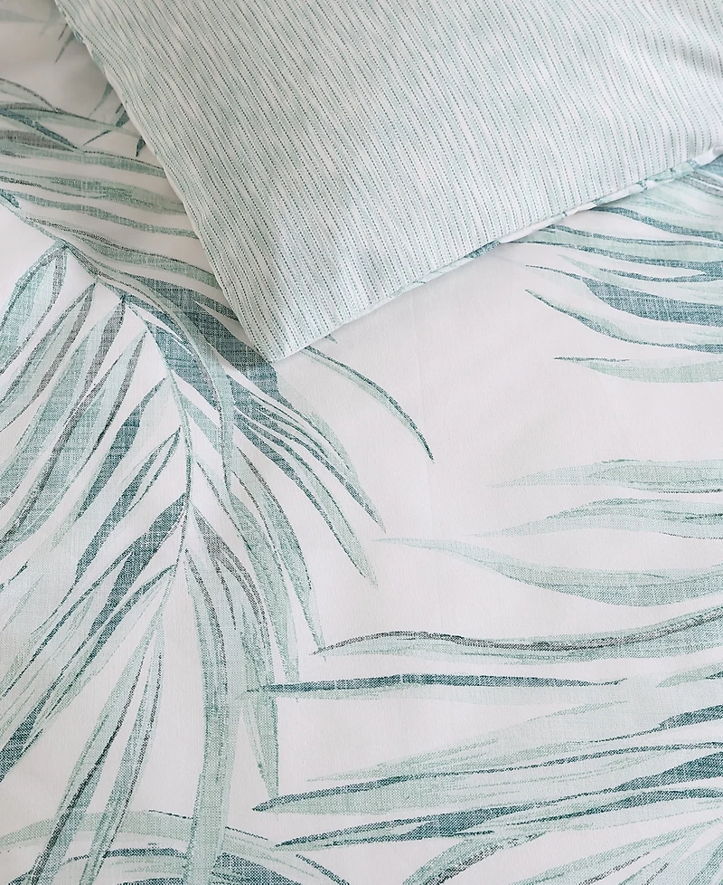 Tommy Bahama Home Canyon Palms Cotton Reversible 3 Piece Duvet Cover Set, King