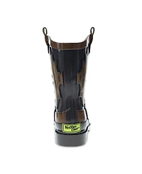 Toddler Little Boy's and Big Western Cowboy Rain Boot