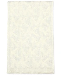 Michael Kors Women's Debossed Knit Metallic Beanie & Scarf Set