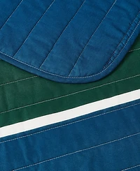 Nautica Knots Cove Cotton Reversible 3 Piece Quilt Set, Full/Queen