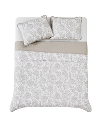 Cannon Sylvana Jacobean Floral 2-Piece Quilt Set, Twin/Twin Xl