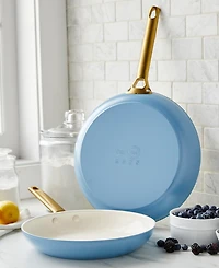 GreenPan Reserve Hard Anodized Aluminum, Stainless Steel 2 Piece Nonstick Frying Pan Set