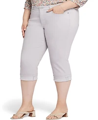 Nydj Plus Marilyn Straight Crop Cuff Jeans