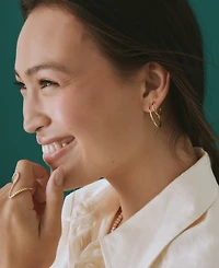Audrey by Aurate Polished Tube Small Hoop Earrings in Gold Vermeil, Created for Macy's