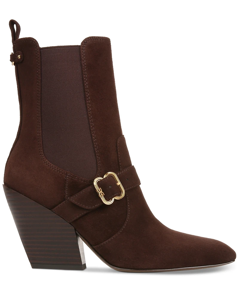 Sam Edelman Women's Suzette Buckled Western Dress Booties