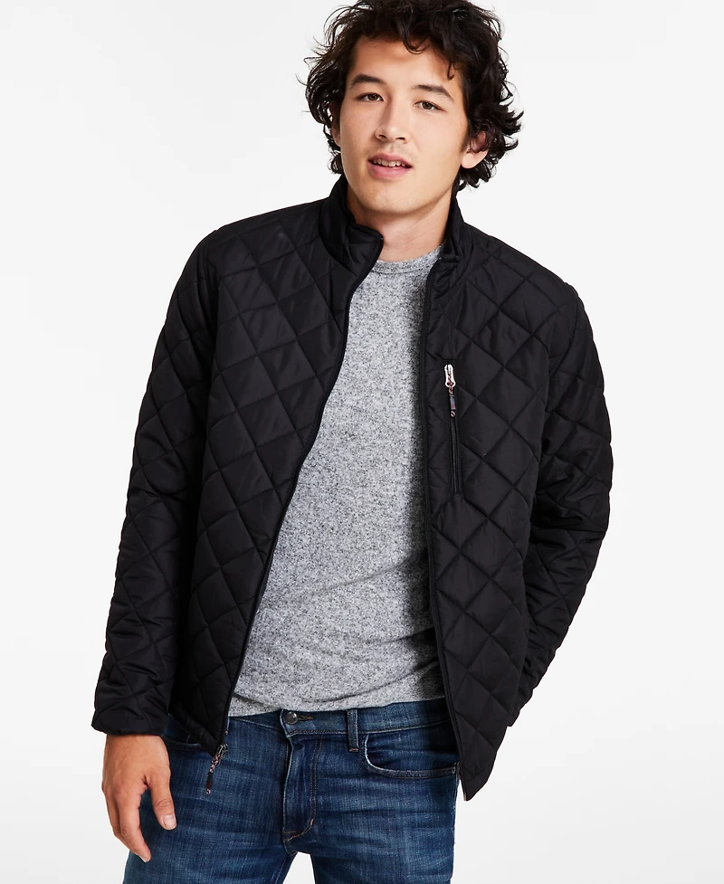 Hawke & Co. Men's Diamond Quilted Heritage Jacket, Created for Macy's
