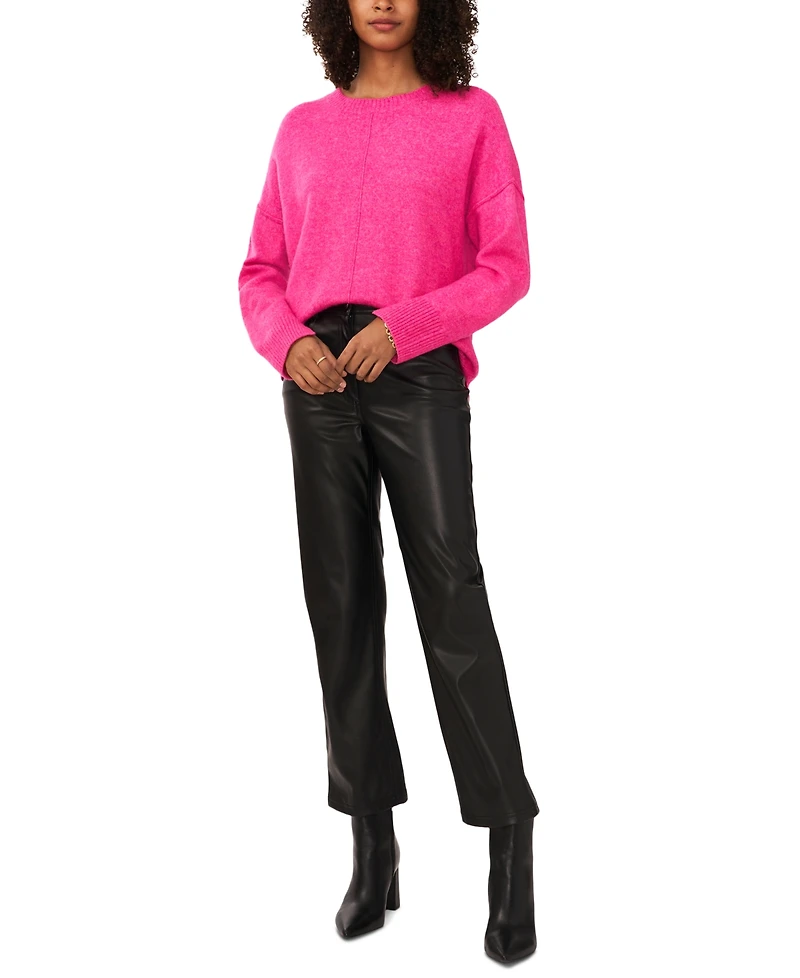 Vince Camuto Women's Cozy Crewneck Long-Sleeve Extend-Shoulder Sweater