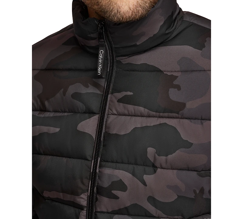 Calvin Klein Men's Quilted Infinite Stretch Water-Resistant Puffer Jacket