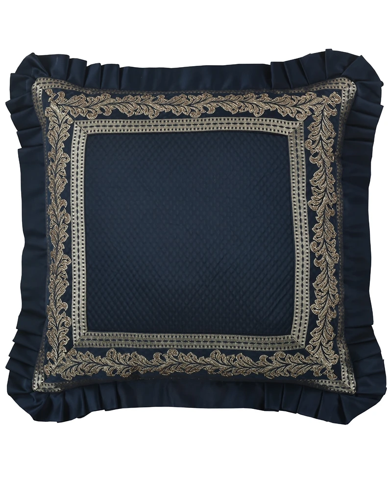 J Queen New York Monte Carlo Square Embellished Decorative Pillow, 20" x 20"