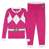 Power Rangers Kids Character 2-Piece Tight-Fit Uniform Sleep Pajama Set