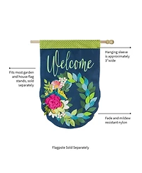 Evergreen Flower Garden Burlap House Flag 28 x 44 Inches Outdoor Decor for Homes and Gardens