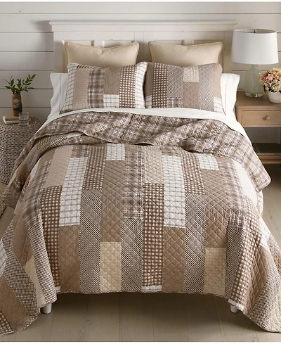 Donna Sharp Highland Plaid Reversible 3-Piece Quilt Set, Queen