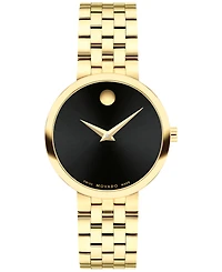 Movado Women's Museum Classic Swiss Quartz Yellow Pvd Watch 30mm