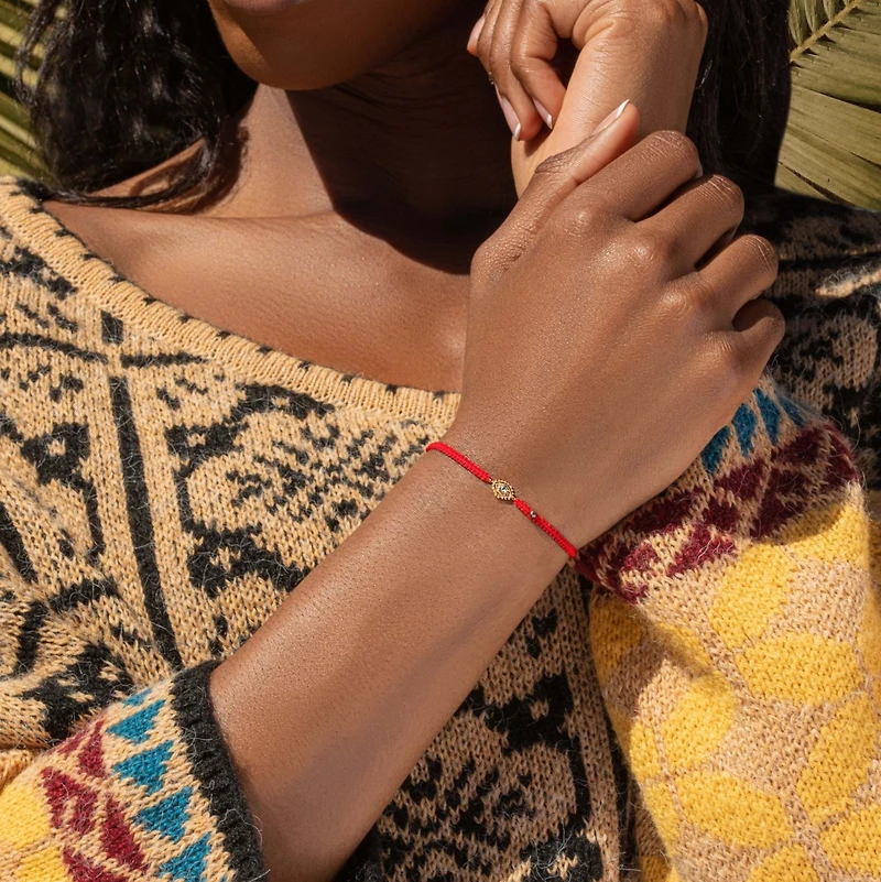 Powerful Protection - Hematite Gold Evil Eye Red String Bracelet