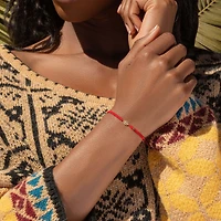 Powerful Protection - Hematite Gold Evil Eye Red String Bracelet