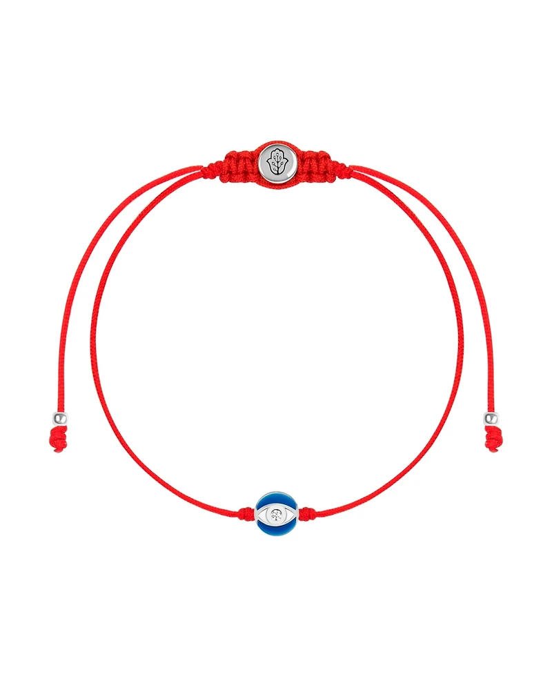 Super Guardian - Navy Enamel Evil Eye Red String Bracelet