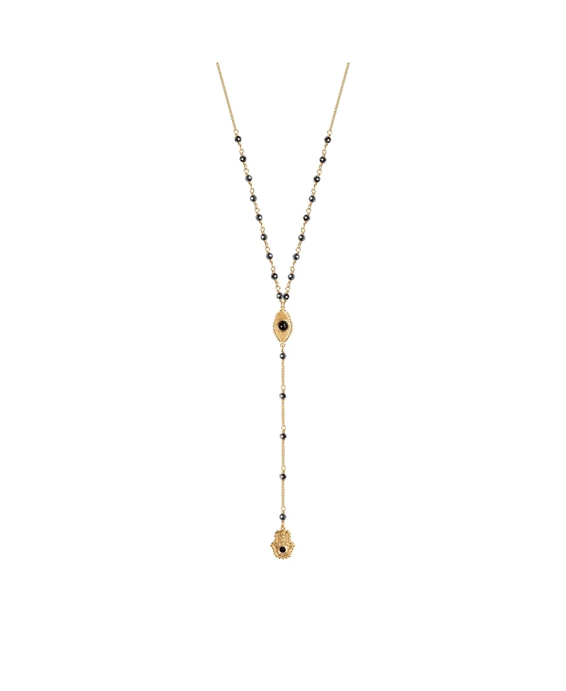 Spiritual Resilience Gold Plated Rosary Necklace