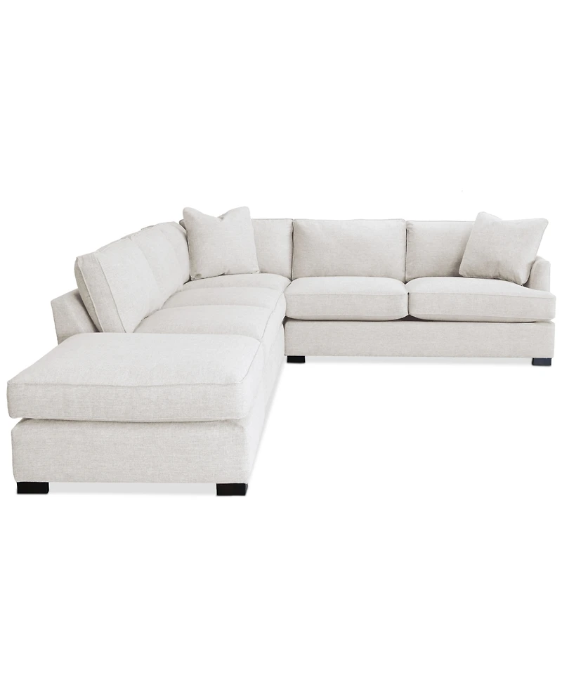 Nightford 143" 4-Pc. Fabric L Sectional, Created for Macy's