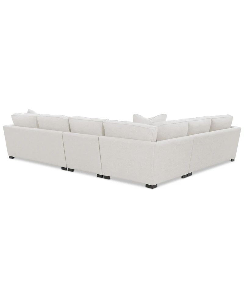 Nightford 143" 4-Pc. Fabric L Sectional, Created for Macy's