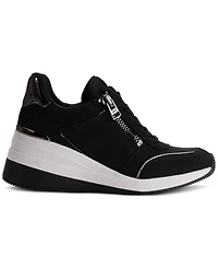 Dkny Kaden Lace-Up Zip Wedge Sneakers