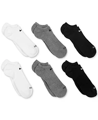 Nike Unisex Everyday Plus Cushioned Training No-Show Socks 6 Pairs