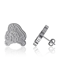 Women's Dayna Designs Ecu Pirates Team Logo Silver Post Earrings