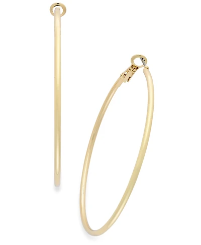 I.n.c. International Concepts Gold-Tone Large Thin Hoop Earrings, 2.4", Created for Macy's