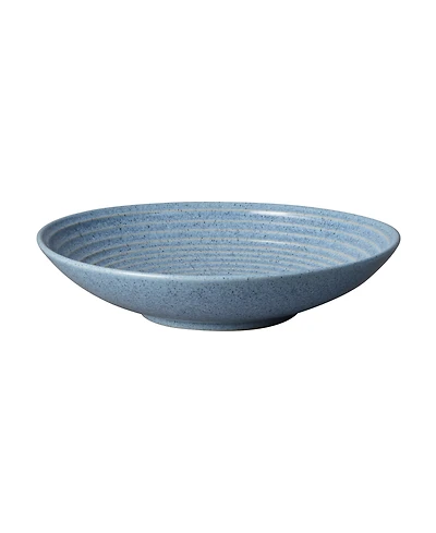 Denby Studio Blue Flint Large Ridged Bowl