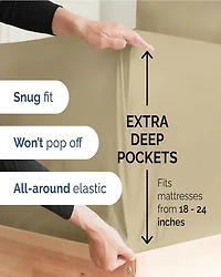 Piece Extra Deep Pocket Microfiber Sheet Set