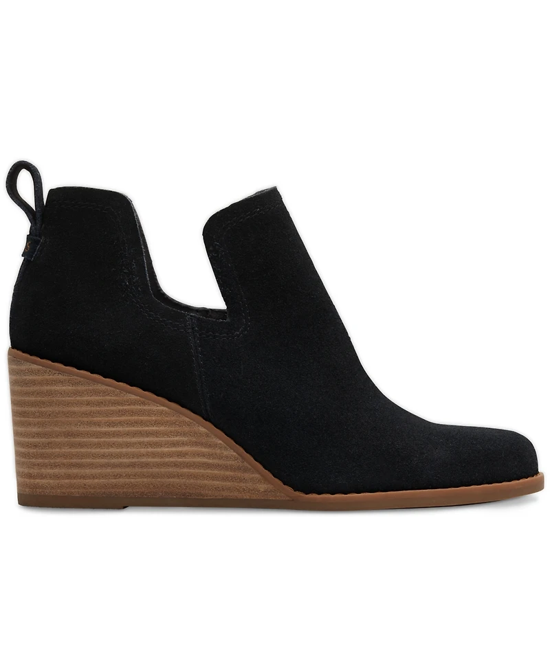 Toms Women's Kallie Wide-Width Wedge Booties
