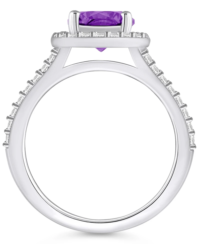 Macy's Amethyst (1-3/4 ct. t.w.) and Diamond (1/2 Ring 14K Gold