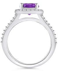 Macy's Amethyst (1-3/4 ct. t.w.) and Diamond (1/2 Ring 14K Gold