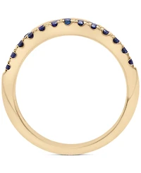 2-Pc. Set Lab-Grown Sapphire Stack Rings (5/8 ct. t.w.) in 14k Gold-Plated Sterling Silver