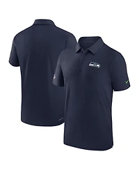 Men's Nike College Navy Seattle Seahawks Sideline Coaches Performance Polo Shirt