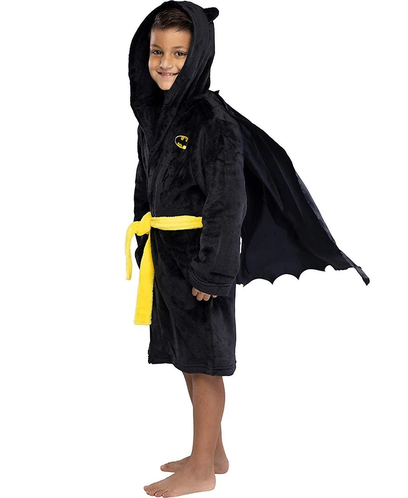 Dc Comics Kids Justice League Superheroes Fleece Hooded Costume Robe with Cape