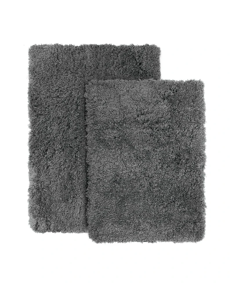 2 Piece Ultra Soft Non Slip Shaggy Bath Rug - Small & Medium