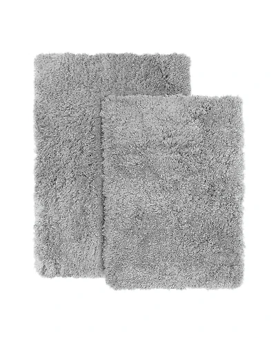 2 Piece Ultra Soft Non Slip Shaggy Bath Rug - Small & Medium