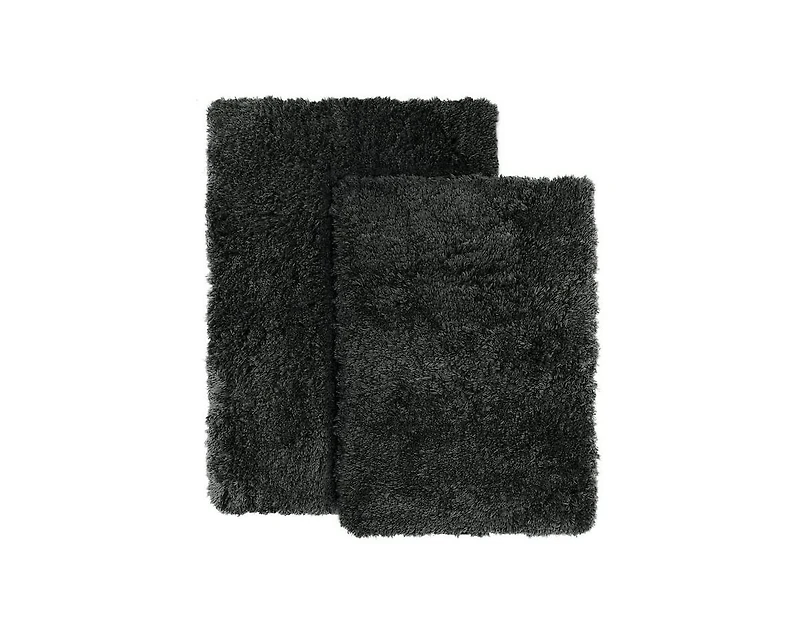 2 Piece Ultra Soft Non Slip Shaggy Bath Rug - Small & Medium