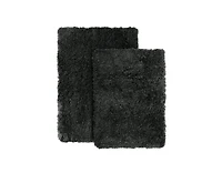 2 Piece Ultra Soft Non Slip Shaggy Bath Rug - Small & Medium
