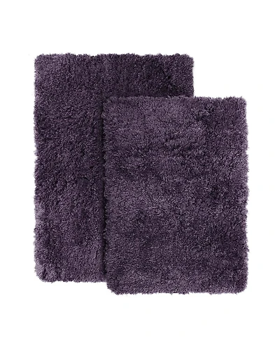 2 Piece Ultra Soft Non Slip Shaggy Bath Rug - Small & Medium